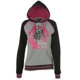LA Hoodie Ladies Grey/Black - Výprodej