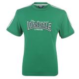 Lonsdale LL T Shirt Mens Green/White