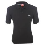 Slazenger Plain Polo Shirt Mens Black