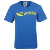 Adidas Linear Lines T Shirt Mens Blue