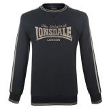  Lonsdale 2 Stripe Crew Sweater Mens Navy