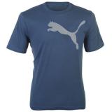 Puma QTT Dizzy Cat T Shirt Mens Denim