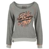 Lee Cooper Long Sleeve T Shirt Ladies Grey