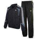 Adidas 3 Stripe Basic Tracksuit Mens Black