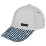 Lonsdale Gingham Cap Mens White