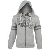 Kangol Zip Hoody Mens Grey