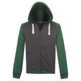 Kangol Zip Hoody Mens Charcoal