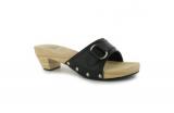 Miss Fiori Clug Heel Sandals Ladies Black