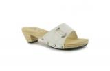 Miss Fiori Clug Heel Sandals Ladies White