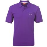 Slazenger Plain Polo Shirt Mens Purple
