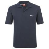 Slazenger Plain Polo Shirt Mens Navy