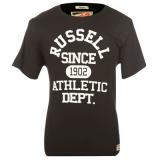 Russell Athletic Print T Shirt Mens Black