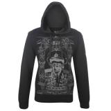 No Fear Print Hoody Mens Black