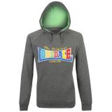 Lonsdale Mix Hoody Mens Charc/Green
