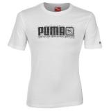 Puma QTT Graph Mens T Shirt White/Black