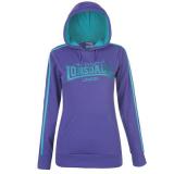 Lonsdale Large Logo Hoody Ladies Purple