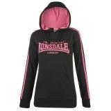 Lonsdale Large Logo Hoody Ladies Black