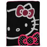 Hello Kitty Fleece Blanket Black