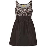 Max C London Satin Dress Ladies Black