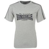Lonsdale Large Logo T Shirt Mens Grey