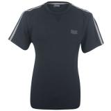 Lonsdale 2 Stripe Crew T Shirt Mens Navy
