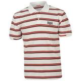 Lonsdale Stripe Polo Shirt Mens White