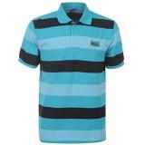 Lonsdale Bold Stripe Polo Shirt Mens Blue