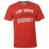Lee Cooper Fashion TShirt Mens Red
