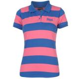 Lonsdale YD Polo Shirt Ladies Blue/Pink