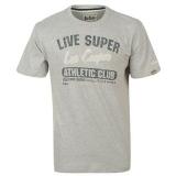 Lee Cooper Fashion TShirt Mens Grey