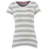 Everlast YD Striped TShirt Ladies Grey