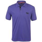 Lonsdale Jersey Polo Shirt Mens Purple
