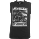 Airwalk Sleeveless T Shirt Mens Black Diamond