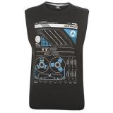 Airwalk Sleeveless T Shirt Mens Black Casette