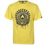 Airwalk Print T Shirt Mens Yellow