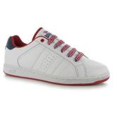 Lonsdale Flying the Flag Leyton Trainers Mens White ČERVEN