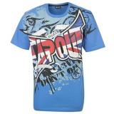 Tapout 10518 Print T Shirt Mens Blue