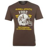 Russell Athletic Print T Shirt Mens Brown