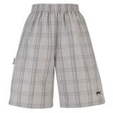 Slazenger Checked Shorts Mens Silver