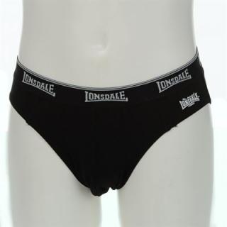 Lonsdale 2 Pack Brief Black