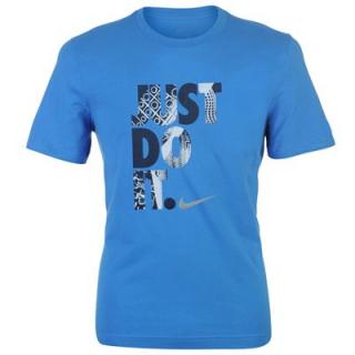 Nike Just Do It Outsole T Shirt Mens Blue
