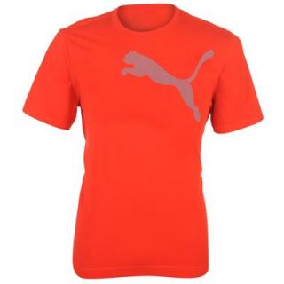 Puma QTT Dizzy Cat T Shirt Mens Red