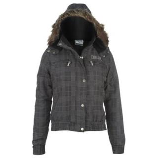 Everlast CheckAOP Jacket Ladies Black/Charcoal