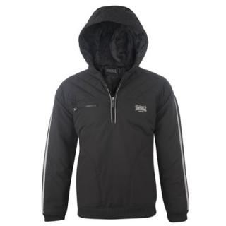 Lonsdale Half Zip Jacket Mens Black AKCE