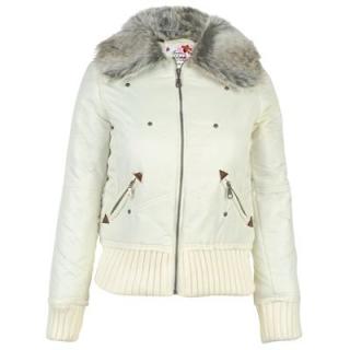 Treasure Bomber Jacket Ladies White