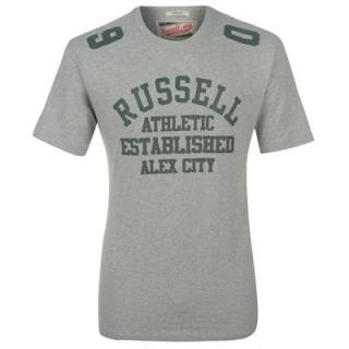 Russell Athletic Print T Shirt Mens Grey