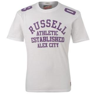 Russell Athletic Print T Shirt Mens White