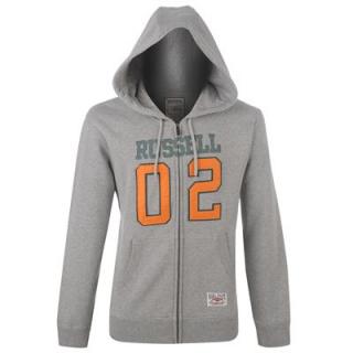 Russell Athletic Zip Hoody Mens Grey