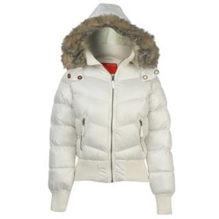 Miss P Bomber Jacket Ladies Cream
