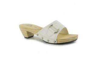 Miss Fiori Clug Heel Sandals Ladies White